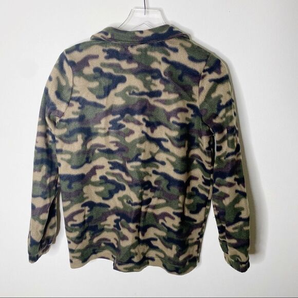 BP Green Camo Fleece Jacket Oversized Medium - Picture 9 of 9